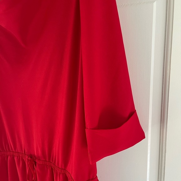 Outback Red Womens Medium Dress with drawstring waist and 2/3 length sleeves - Picture 3 of 8